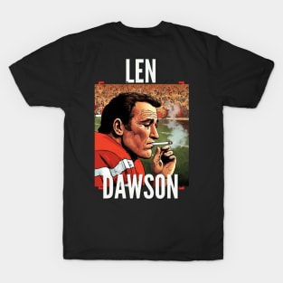 Len Dawson Halftime smoke cigarettes , Kansas city chiefs T-Shirt